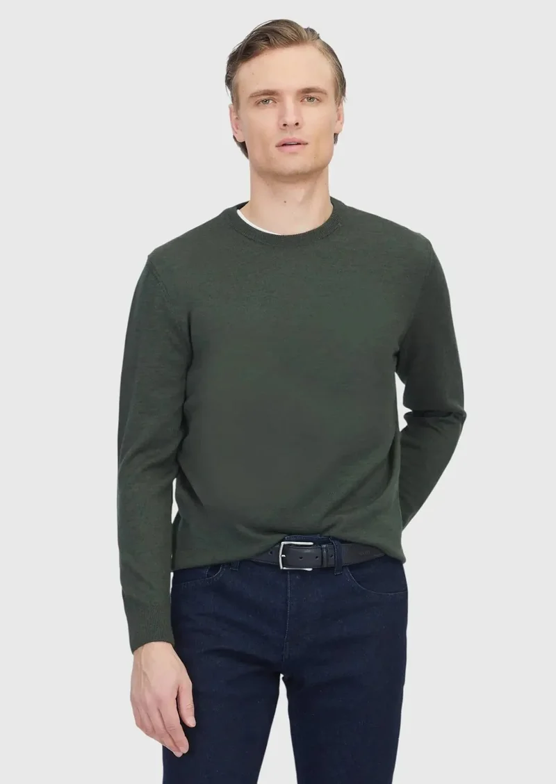 RAMSEY Khaki Knitwear Sweatshirt