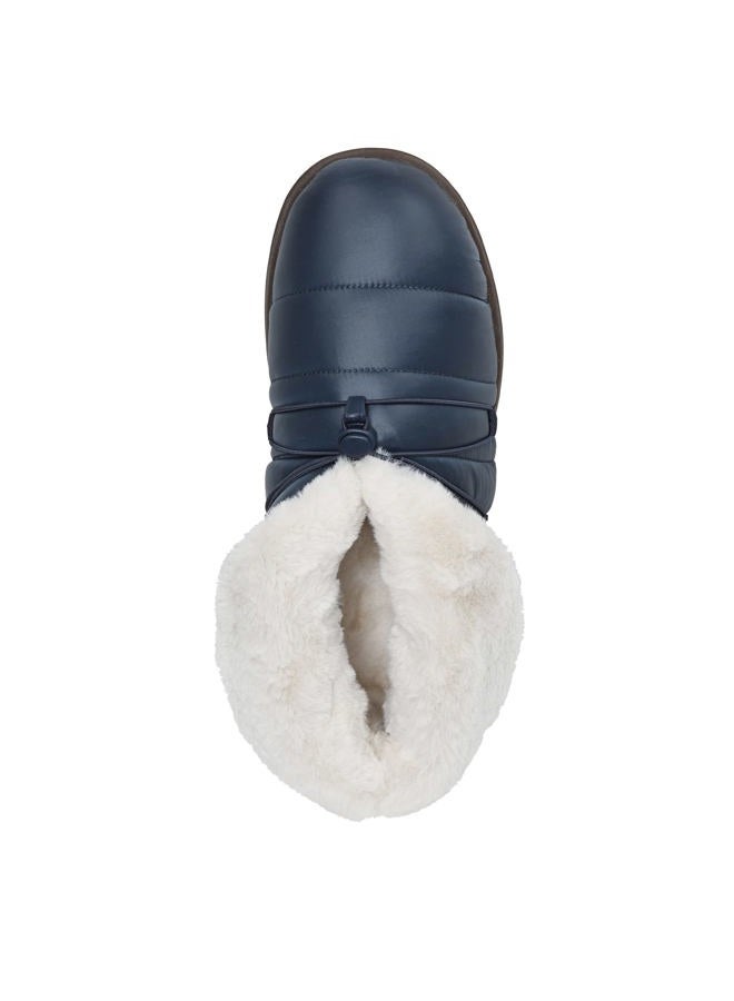 Vionic Gabrie Women's Puffy Arch Supportive Slipper, Navy Shearl, 6 - Image 2