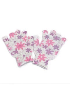 STORE77 STORE77® Exfoliating Bath Gloves Body Scrub Loofah Sponge,Luxury Spa Hand Gloves Dead Skin Cell Remover Health Care Gloves, Massage Scrubber and Improves Blood Circulation 2 Pair 4 Pcs Random Design  - Image 3