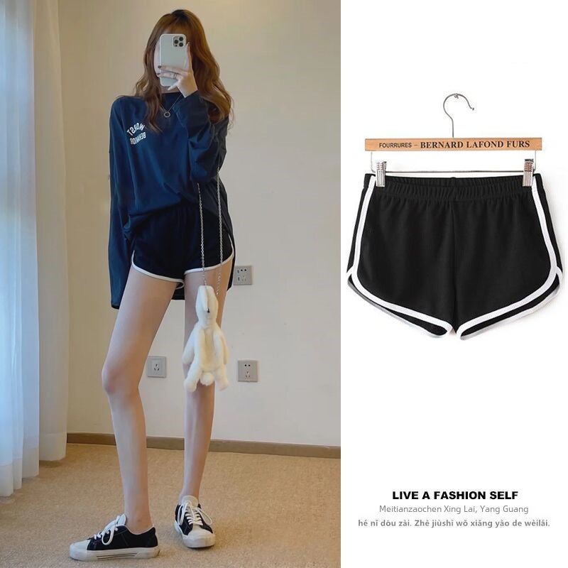 2023 Womens Casual Shorts Loose Summer Black Pants  - Image 4