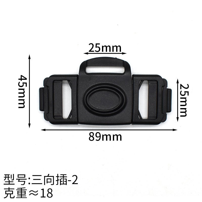 Supply Children'S Car Multi-Directional Buckle Four-Way Adjustable Plastic Buckle Reflective Vest Connection Side Buckle Clip - Image 1