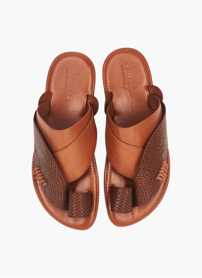 الواحة Men's Arabic Sandals with Toe Loop - Ramadan Collection
