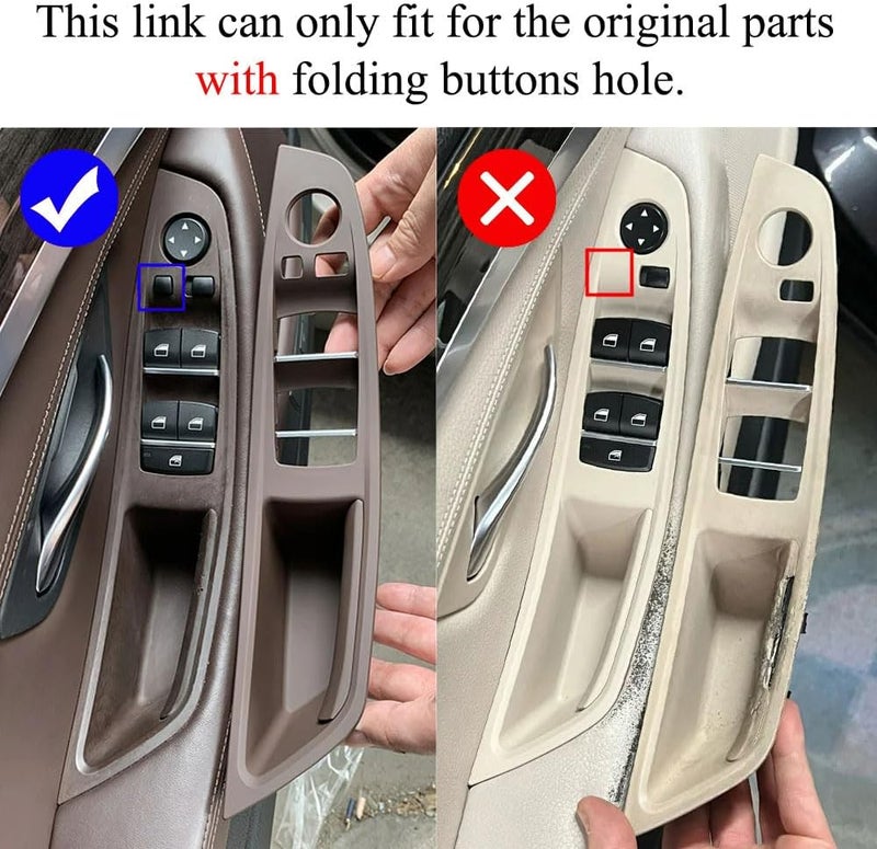 Goodithy Driver Door Handle Window Lift Switch Cover for BMW 5 Series - Image 2