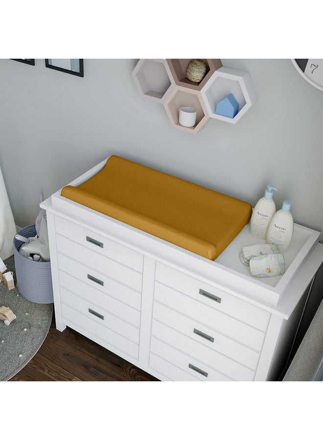 Natemia غطاء وسادة تغيير من القطن العضوي - 16X32 - ناعم كالحرير ومضاد للحساسية - يناسب المهد والسرير الجانبي - هدية مثالية لسجل حفلات استقبال المواليد - Image 3