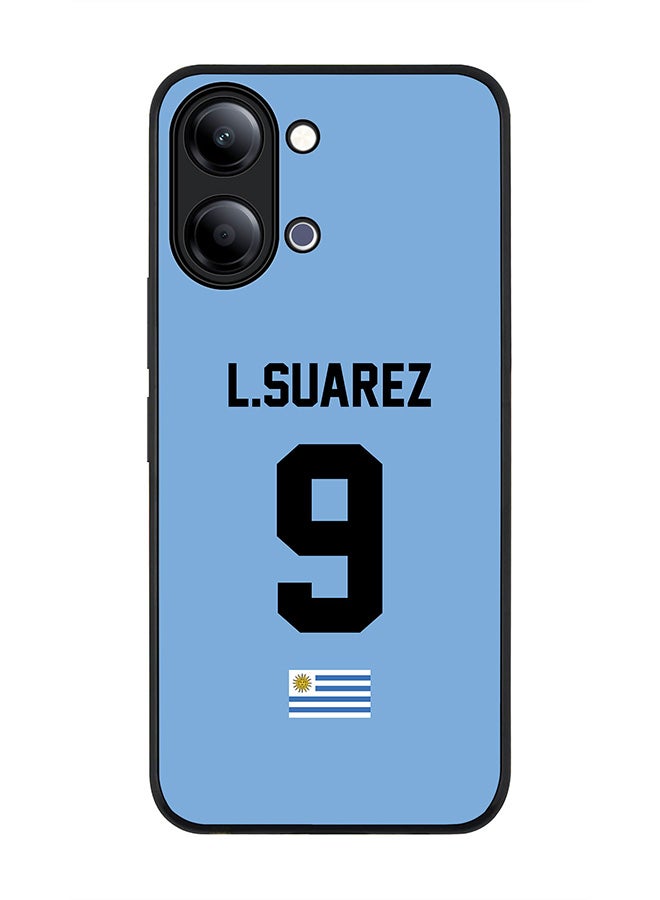 Stylizedd For vivo Y21 / Y11 Case,Slim fit Camera Protection, Shockproof Thin Phone cover  - Football - Uruguay ,  L.Suarez - Image 1