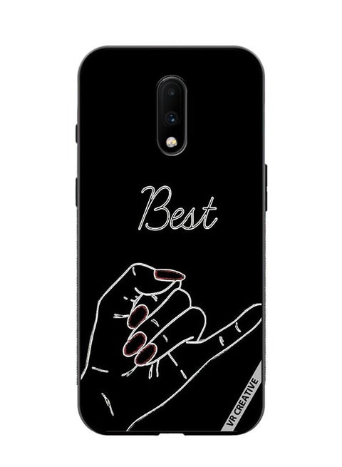 Protective Case Cover For OnePlus 7 Friend Design Multicolour