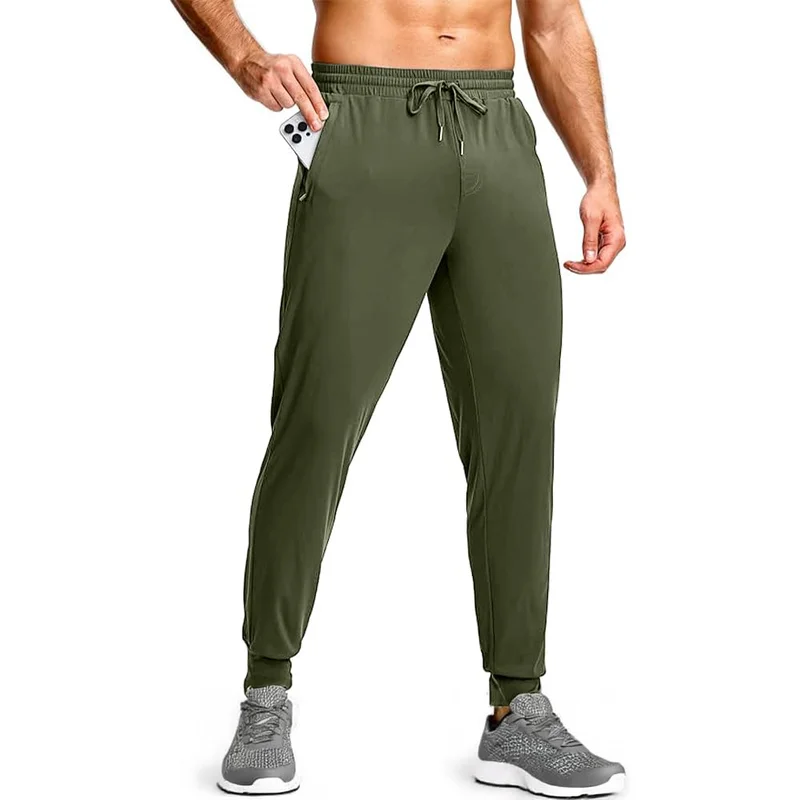 نوبيرو Olive Green Joggers for Men