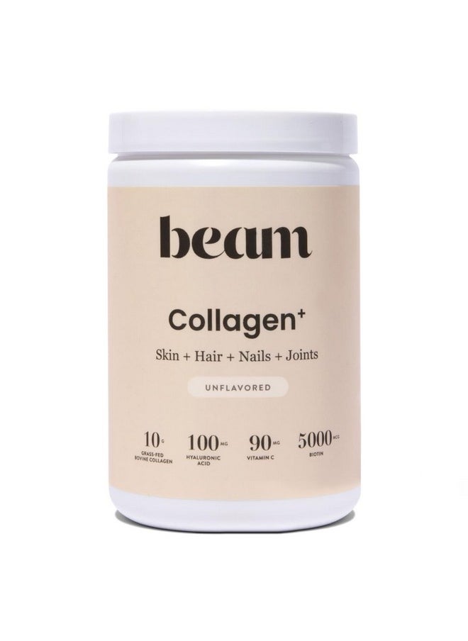 BEAM - Beam Collagen Powder, Collagen Peptides For Women & Men, Grass Fed Collagen Supplements with Biotin, Protein and Hyaluronic Acid, Hair, Skin, Nail & Joint Support, Gluten Free, Sugar Free, 30 Servings - Image 1