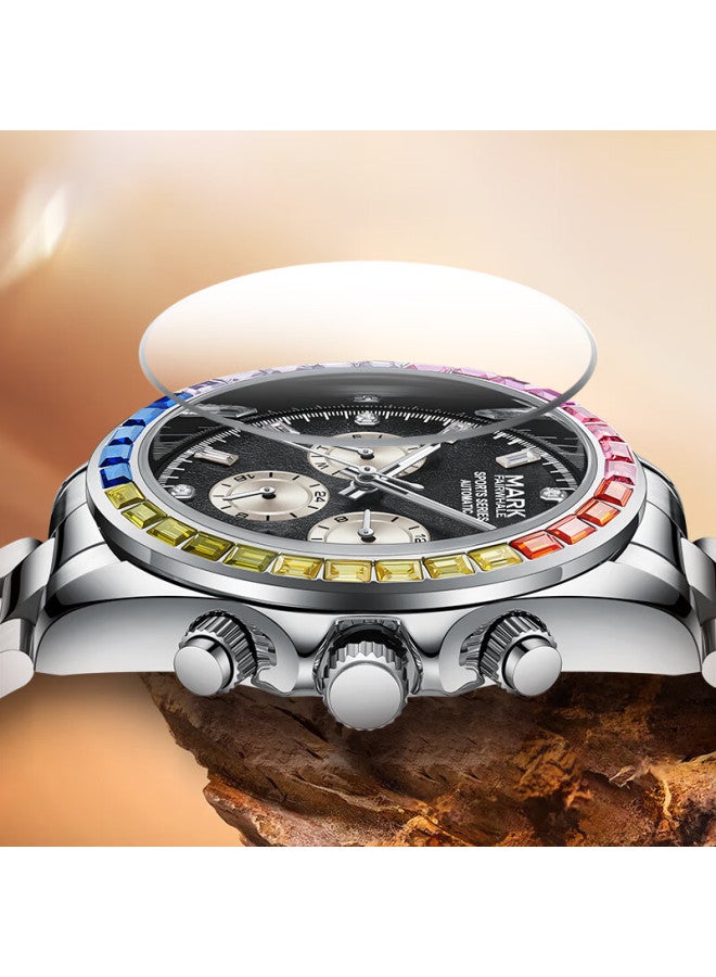 Mark Fairwhale Men's Automatic Mechanical Watch Top Ten Luxury Business Luminous National Brand Birthday Gift For Boyfriend 6009 - Image 2