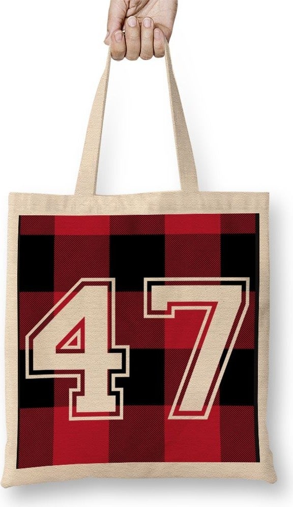 Baskı Dükkanı Print Shop Camiseta 47 Cloth Bag Long Handle