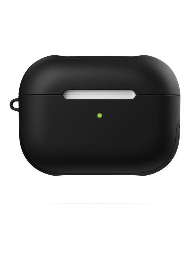 NIBEMINENT Glossy PC Bluetooth Headphone Protective Case For Apple AirPods Pro Black