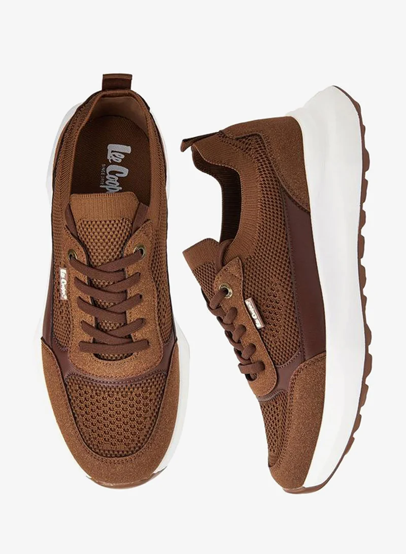 Lee Cooper Men's Panelled Lace-Up Sneakers
