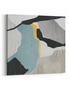 LOWHA Square Canvas Wall Art Stretched Over Wooden Frame with Abstract Oil Painting  - Image 4