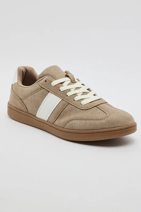 R&B Stripe Detail Lace Up Sneakers
