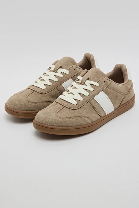 R&B Stripe Detail Lace Up Sneakers