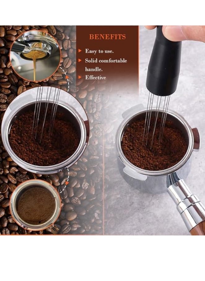 RANK - Coffee Needle Pen Size WDT Tool Espresso Distribution Tool Powder Stirrer With Aluminum Stand - Image 1