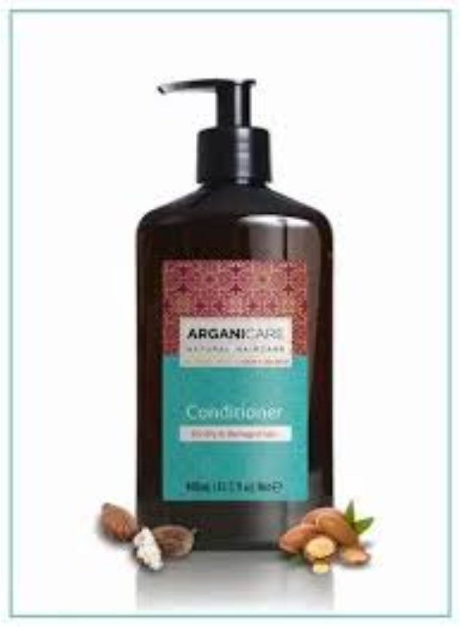 Arganicare Argan & Shea Butter Leave-in Conditioner for Dry & Damaged Hair 400ml - Image 3
