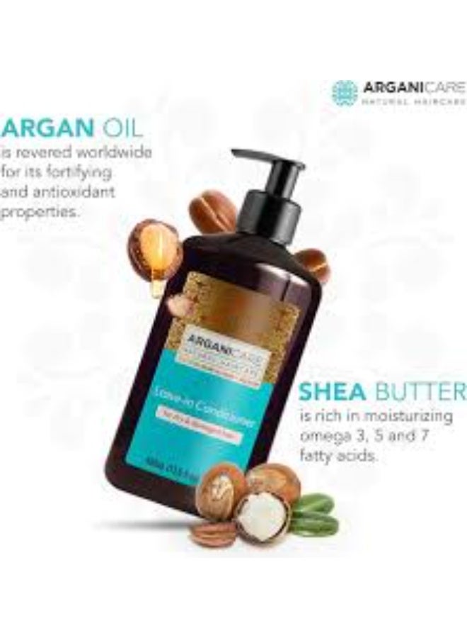 Arganicare Argan & Shea Butter Leave-in Conditioner for Dry & Damaged Hair 400ml - Image 2