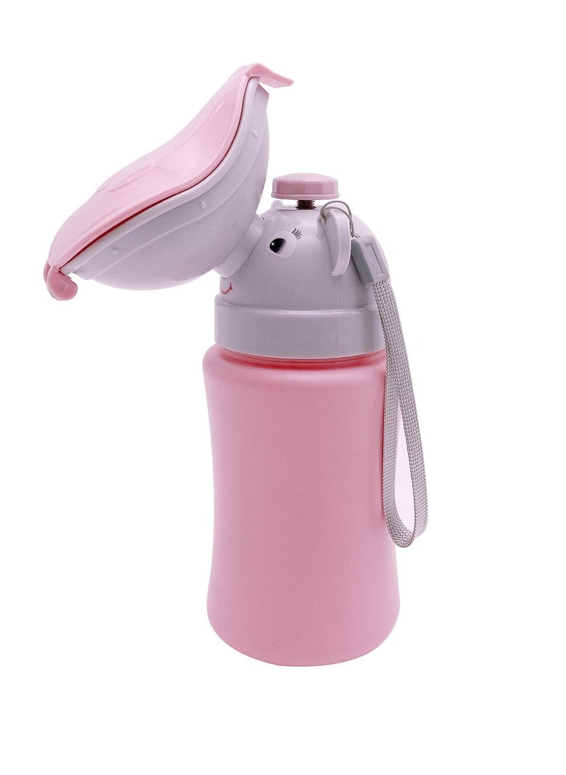 MUMS PLANET Travel Urinal Portable Potty Pee Cup for Kids Girls Urinal Emergency Toilet for Camping Car Travel and Kid Potty Pee Training Pee Bottle for Toddlers Kids Children Baby Girls  - Image 2