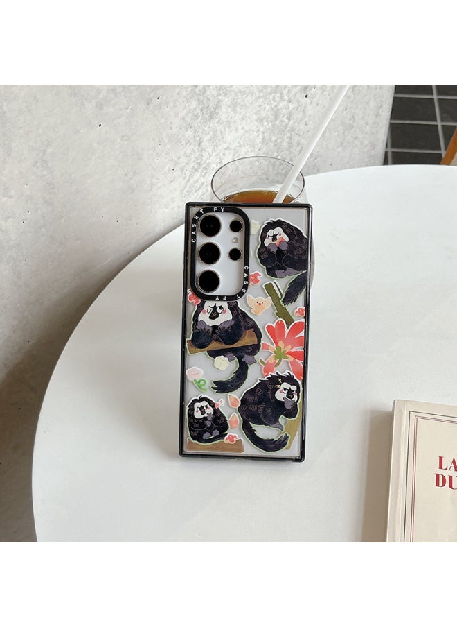 Generic - Nanjing Hongshan Forest Zoo For Samsung S25Ultra Phone Case 24 Chao Brand S23 Hard Protective Case-Color:Nanjing Red Mountain Forest Zoo (variety Dober) Side Word Black Frame Hard Shell-Applicable Models:Samsung Galaxy S25+/plus - Image 1