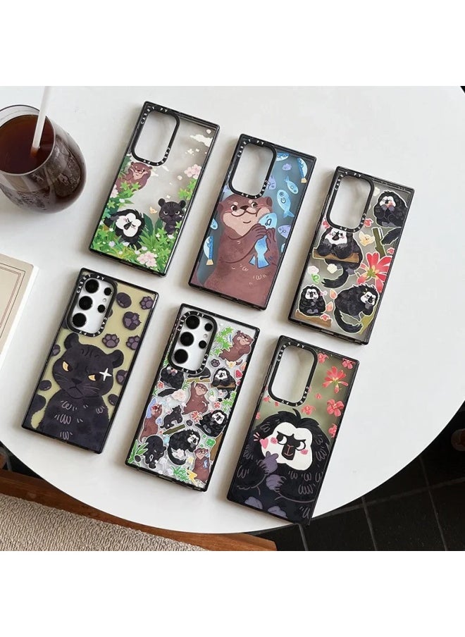 Generic - Nanjing Hongshan Forest Zoo For Samsung S25Ultra Phone Case 24 Chao Brand S23 Hard Protective Case-Color:Nanjing Red Mountain Forest Zoo (variety Dober) Side Word Black Frame Hard Shell-Applicable Models:Samsung Galaxy S25+/plus - Image 1