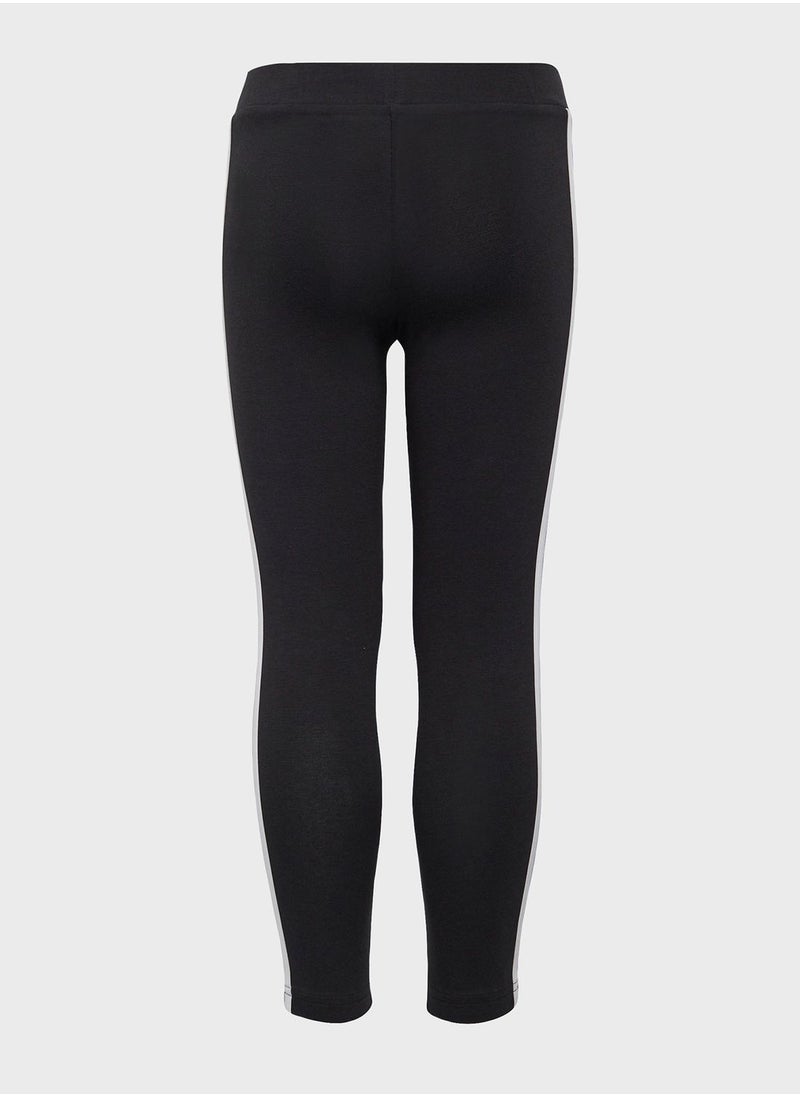 Adidas - Little Kids 3 Stripes Tights - Image 1