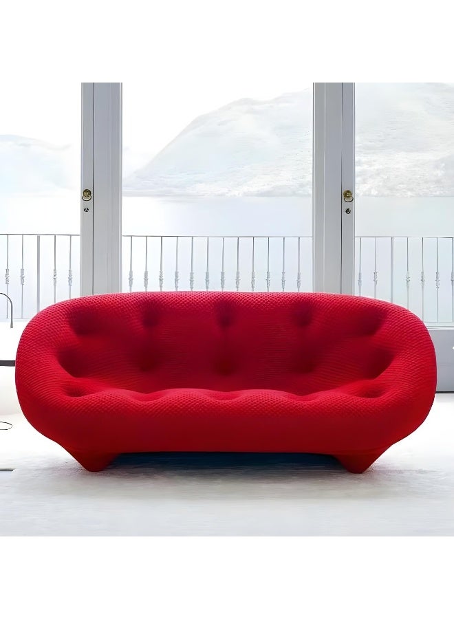 Comfynest Comfynest Modern Wooden Frame Flannel Upholstery Sofa With Tuxedo Arm & Tufted Back 