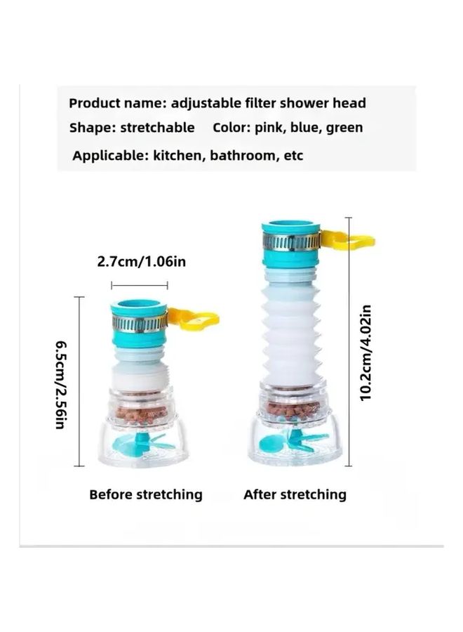 Blue Anti Splash Faucet Guard With Water Saving Filter Sprayer Easy Installation - Image 3