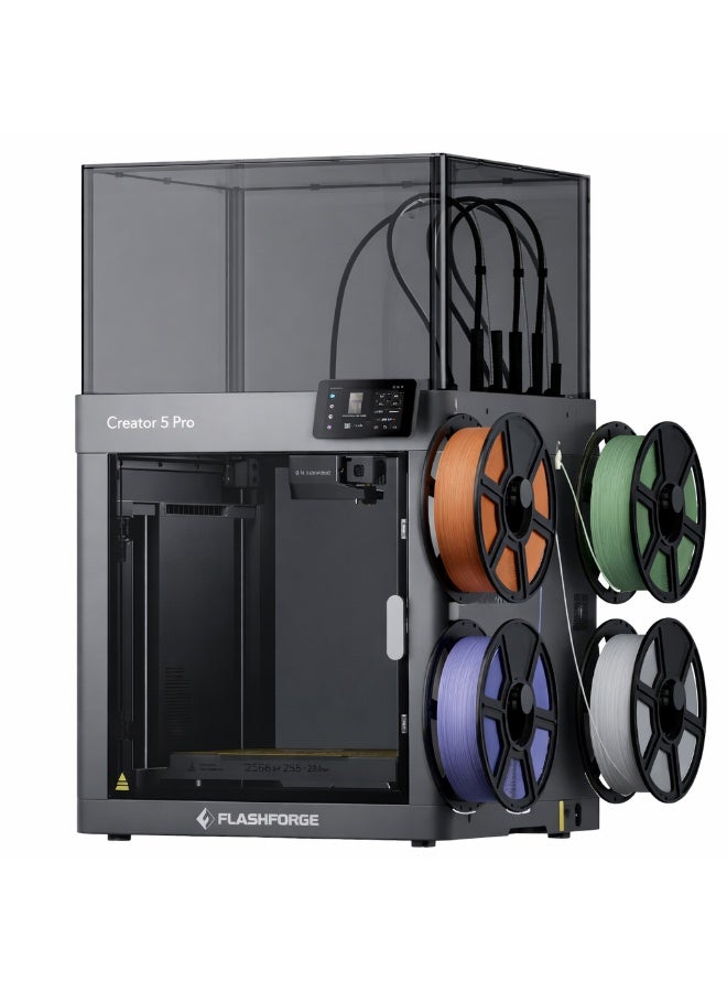 Flashforge Creator 5 Pro Enclosed 3D Printer with 4-Toolhead Multi-Material System - Image 1