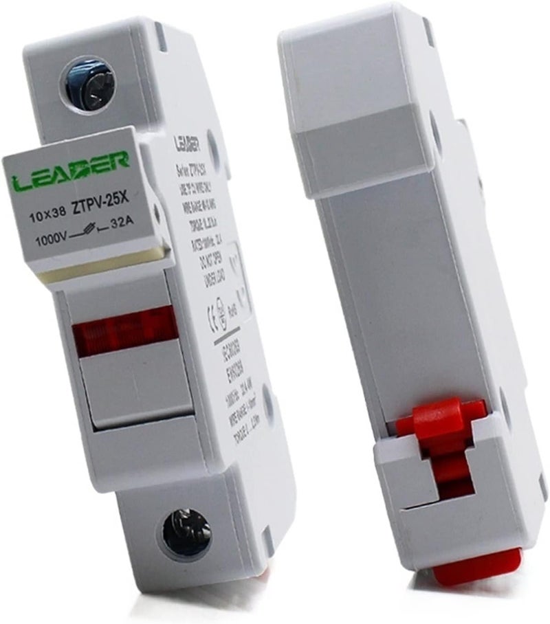 Solar PV Fuse Holder Set With LED Indicator Light And Fuses 6A 1000V - Image 1