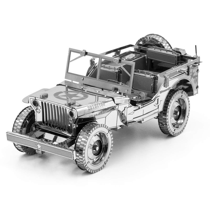 فاسينايشون مجموعة نماذج معدنية ثلاثية الأبعاد من سلسلة Fascinations Metal Earth Premium من Willys Overland - Image 1
