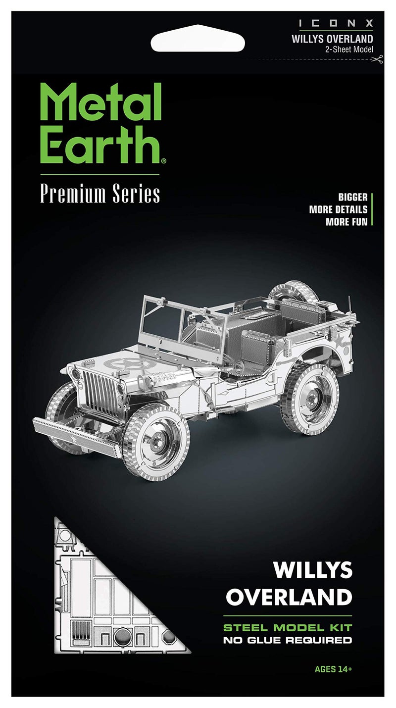 فاسينايشون مجموعة نماذج معدنية ثلاثية الأبعاد من سلسلة Fascinations Metal Earth Premium من Willys Overland - Image 4