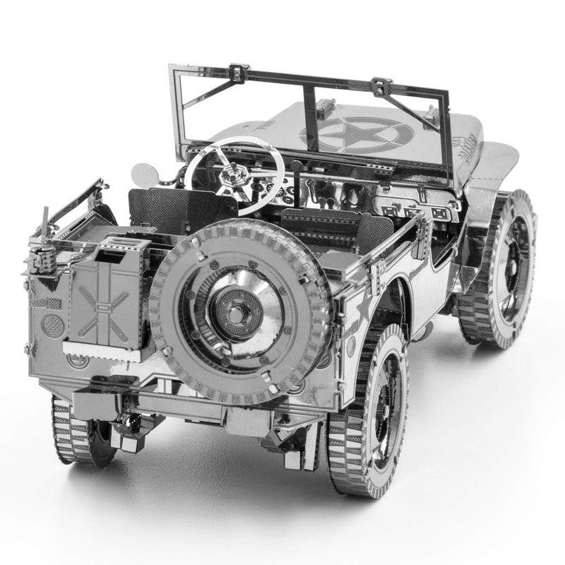 فاسينايشون مجموعة نماذج معدنية ثلاثية الأبعاد من سلسلة Fascinations Metal Earth Premium من Willys Overland - Image 3