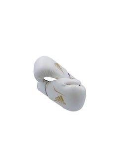 Adidas Boxing Gloves Speed 50  Color: White/Gold  Size: 6 Oz  - Image 2