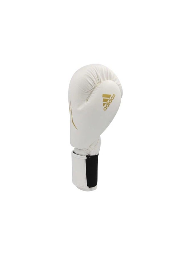 Adidas Boxing Gloves Speed 50  Color: White/Gold  Size: 6 Oz  - Image 3