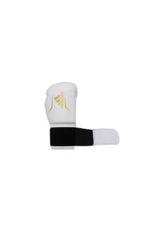 Adidas Boxing Gloves Speed 50  Color: White/Gold  Size: 6 Oz  - Image 5