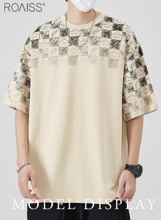 Men Drop Shoulder Tee Men's Short Sleeve Big T-Shirt Round Collar Summer Clothes - pzsku/Z522F1729568DBA55FBD5Z/45/1746221060/9c64331d-1b8e-4b12-95bb-859f52a009b1