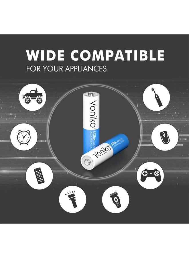 Voniko Premium Grade AAA Batteries - 24 Pack - Alkaline Triple A Battery - Ultra Long-Lasting, Leakproof 1.5v Batteries - 10-Year Shelf Life - Image 4