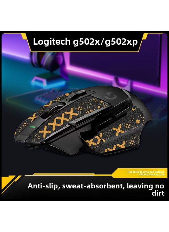 Generic - Mouse Anti-Slip Sticker Logitech G502 X PLUS Wireless And Wired Special Back Sticker Palm Sticker Side Sweat Sticker-Color:All-inclusive/rose Red Snowflake Pattern 1 Piece [free Cleaning Cotton] - Image 1