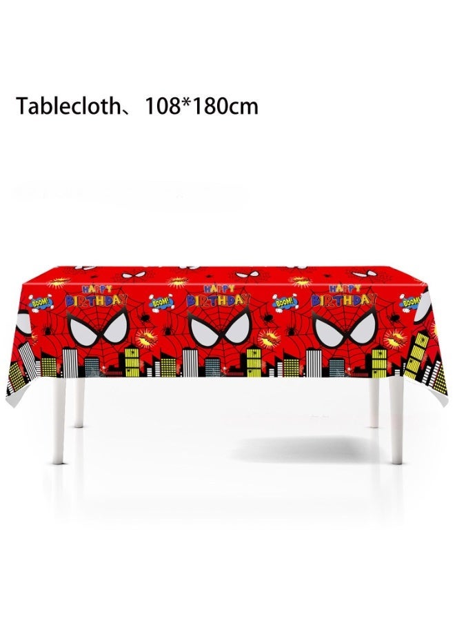 MAGNISHAN Spider-Man Party Tableware Set – 116 Pcs Superhero Disposable Plates, Cups, Napkins & Decorations - Image 4