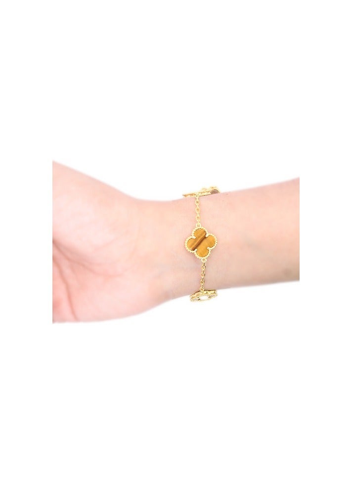 Women's Four Leaf Clover Bracelet Petal Jewelry Bracelet  - Image 2