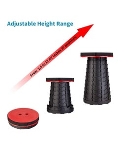 Generic Folding Stools for Adults Portable, Lightweight Portable Stool，Retractable Telescopic Seat for Children,Upgraded Small and Lightweight Expandable Stool for Outdoor Fishing Barbecue Travel (Red)  - Image 5