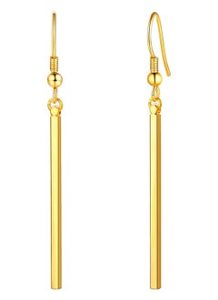 Julia Store 18K Gold Plated Stainless Steel Bar Trendy Dainty Minimalist Style Simple Delicate Dangle Stick Drop Earrings Jewelry Gift For Women Girls  - Image 1