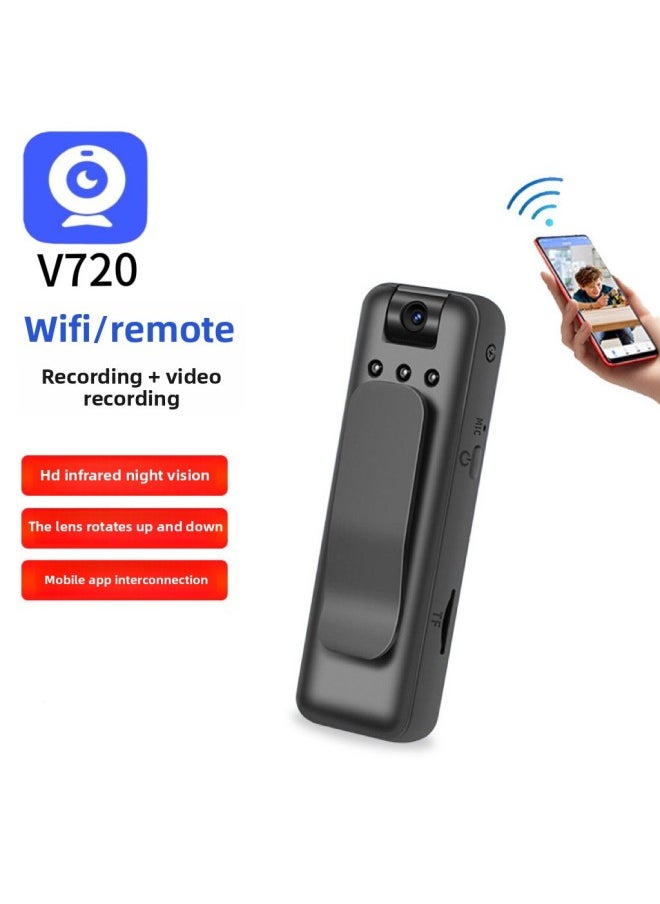 Generic Ultra-clear Camera Chest-worn Remote Monitoring Law Enforcement Shooting Recorder Motion Camera Video Recording Pen-Body Color:Bare Metal (without Memory Card)  - Image 1