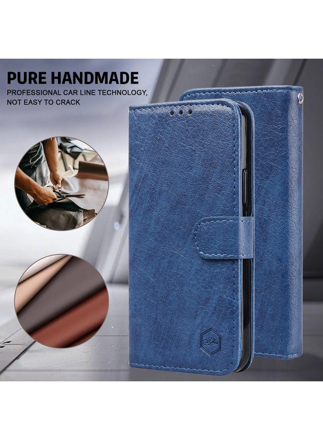 S-TOP Case For Samsung Galaxy S24+ 5G Skin Feeling Oil Leather Texture PU + TPU Phone Case - Image 2