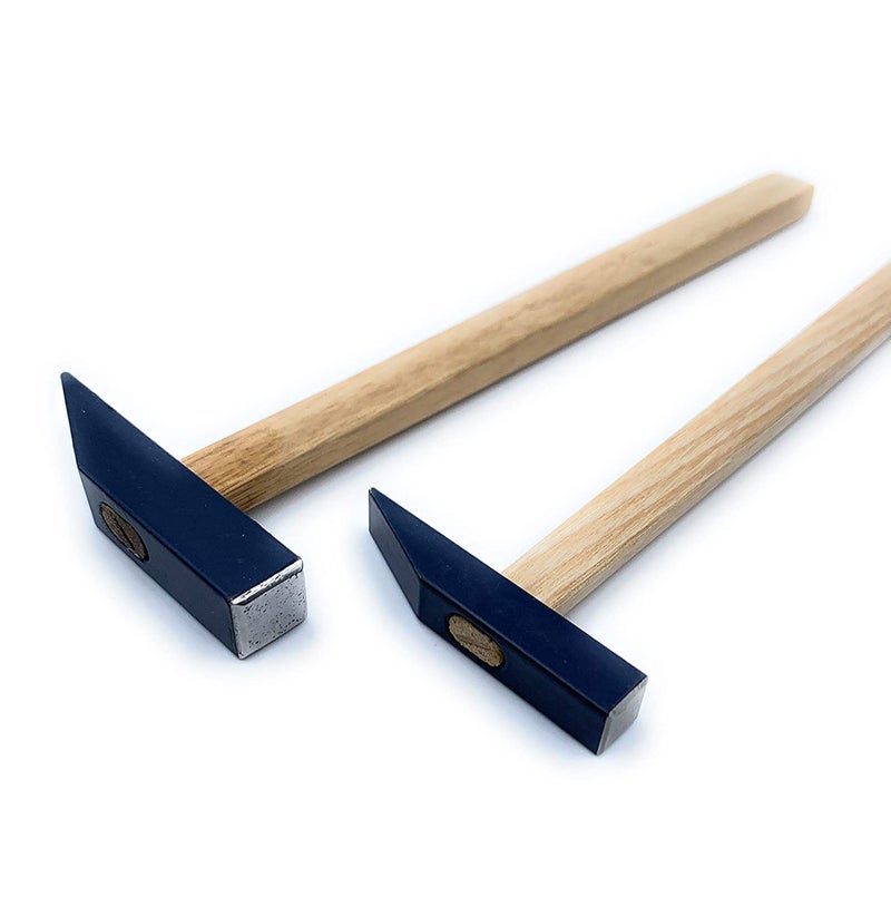 Fozti Riveting Hammer Pack of 2 Sizes 38 12 Square for Jewellery Making Watchmaking Beading Carpentry Leather Crafting Metal Workshop Model Making Goldsmith Hobby Craft DIY - Image 2
