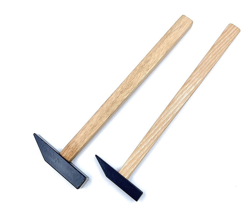 Fozti Riveting Hammer Pack of 2 Sizes 38 12 Square for Jewellery Making Watchmaking Beading Carpentry Leather Crafting Metal Workshop Model Making Goldsmith Hobby Craft DIY - Image 1