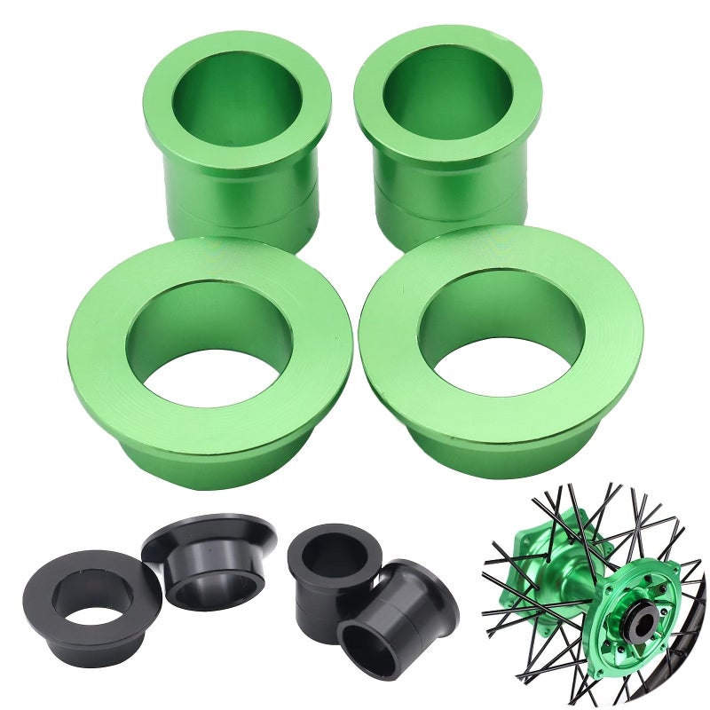 Green Rear Wheel Hub Gasket For Off Road Motorcycle CNC Aluminum Alloy Aftermarket Front And Rear Hub Spacer - Image 1