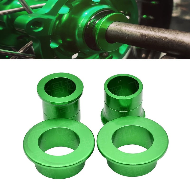 Green Rear Wheel Hub Gasket For Off Road Motorcycle CNC Aluminum Alloy Aftermarket Front And Rear Hub Spacer - Image 3
