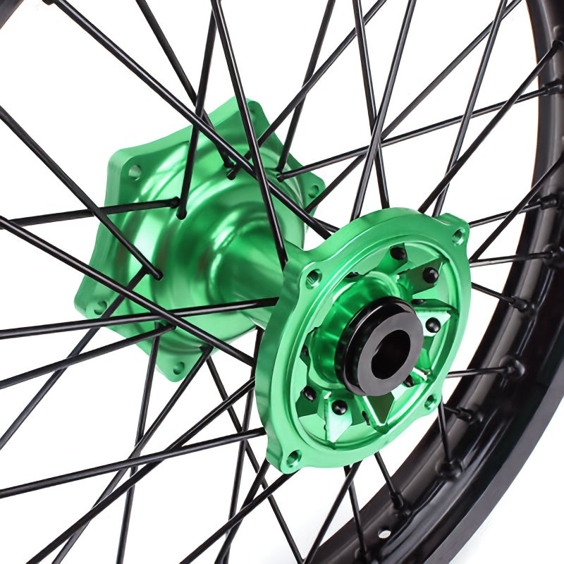 Green Rear Wheel Hub Gasket For Off Road Motorcycle CNC Aluminum Alloy Aftermarket Front And Rear Hub Spacer - Image 4
